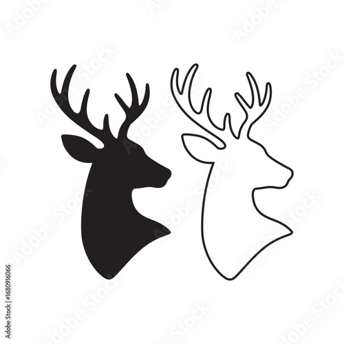 deer head vector illustration