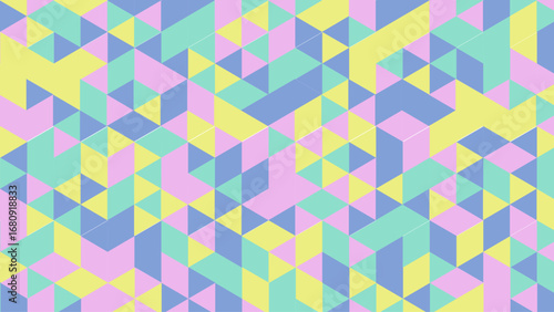 Abstract Futuristic Low‑Poly Gradient Mosaic – Bold Polygonal Geometric Pattern for Modern Abstract Digital Art, Tech Design, and Ultra‑Contemporary Projects	
