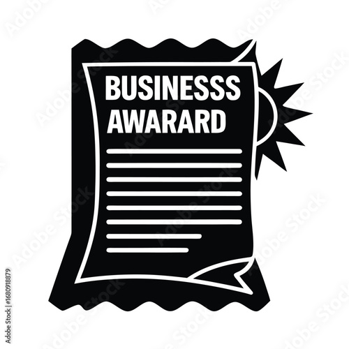Business Award Document Vector Design