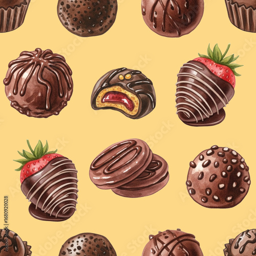 set of chocolate candy