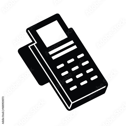 Credit Card Payment Terminal Icon Vector Illustration