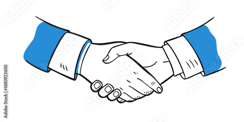 Handshake agreement business partnership deal