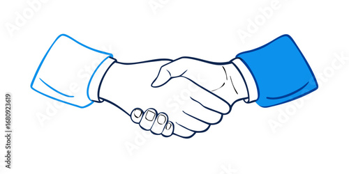 Handshake agreement partnership business deal