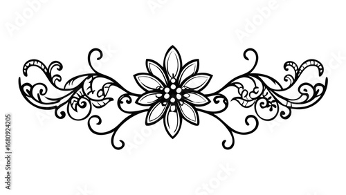Intricate Floral Swirl Earring Design jewelry