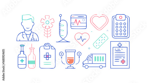 Medical Icons Collection healthcare doctor