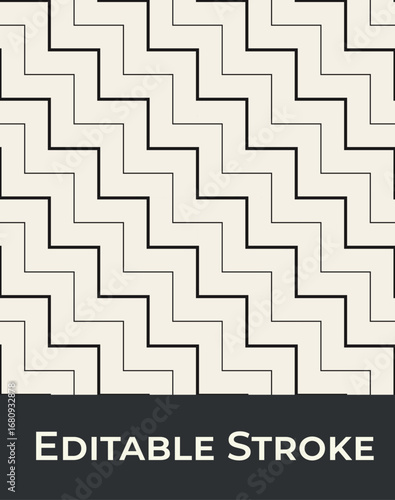 chevron line pattern , editable stroke