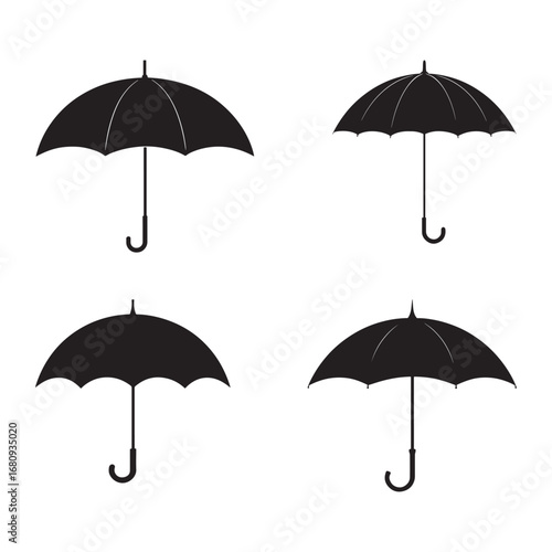 Silhouette umbrella.