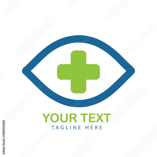 Eyecare Medical Logo Vector Art Illustration