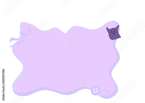 cat on a pink background