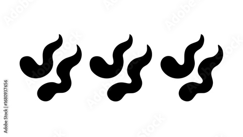 Abstract Black Swirl pattern