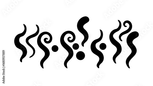 Abstract Steam Swirl smoke vapor