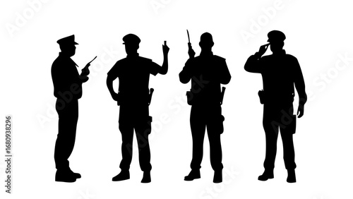 Black Silhouette of a Man Standing male