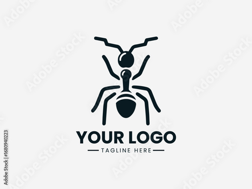 ant vector logo design
