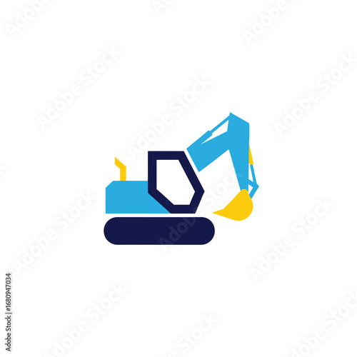 Excavator Logo Design Powerful Icon for Construction and Heavy Machinery Businesses