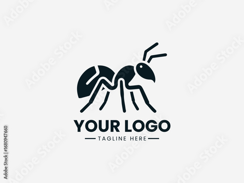 ant vector logo design