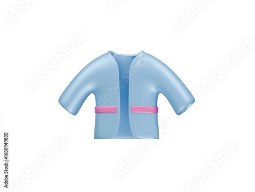 bathrobe icon 3d illustration render