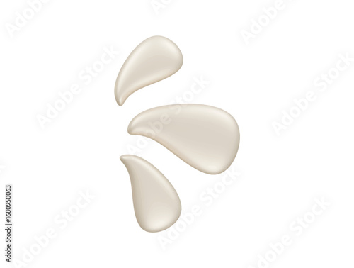 milk splash icon 3d illustration render