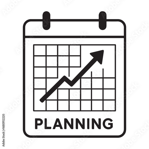 Calendar with Arrow Progress Icon