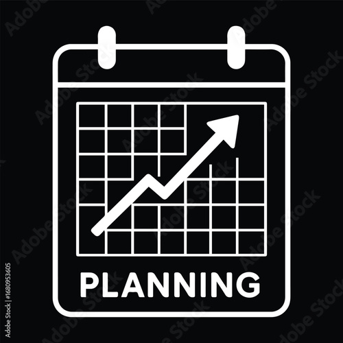 Calendar with Arrow Progress Icon