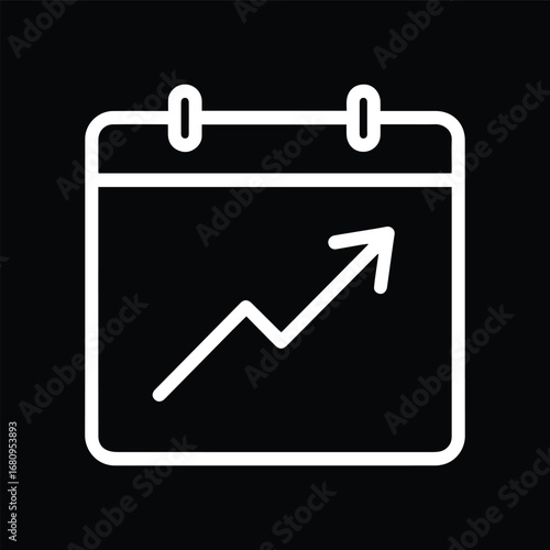 Calendar with Arrow Progress Icon
