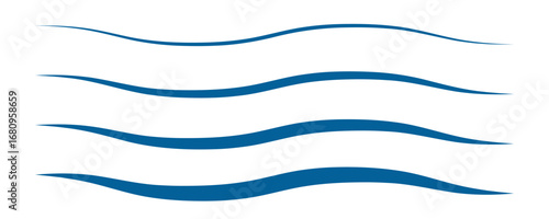 Wind blow vector icon. Fresh air motion, windy wave, cartoon smoke and motion vapor
