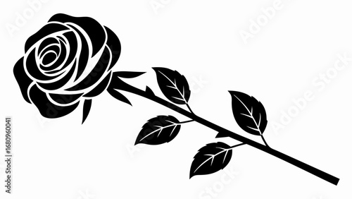 Black Rose Silhouette
