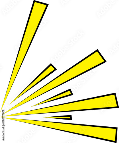 Pop Art Explosion Burst Comic Effect Vector Illustration