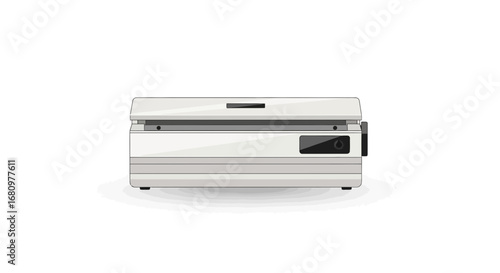 Modern design food vacuum sealer appliance illustration for sealing freshness