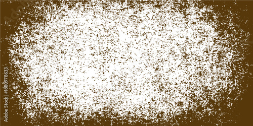 Rusty metal surface with a macro close-up of dirty paper and water with the texture of rice and sugar