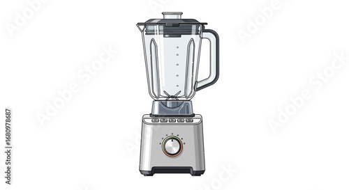 Stylish blender for kitchen smoothies and purees with modern design