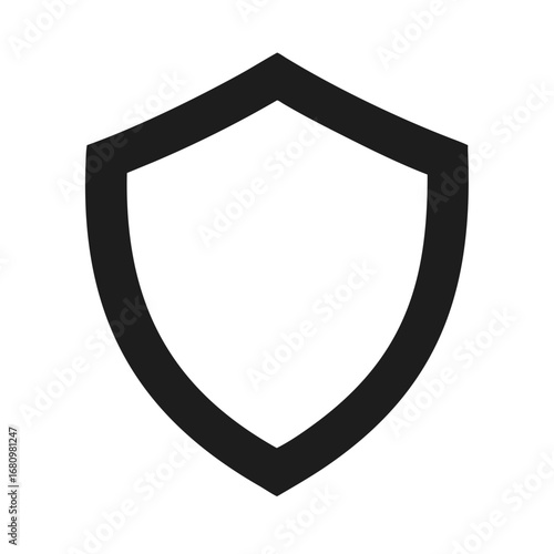 Vector art of shield icon representing security, protection, and safety, symbolizing defense, trust, and reliability in a simple and modern design