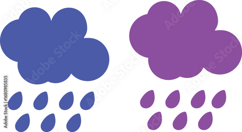 Clouds icon,Weather forecast solid icon set with clouds, storm, rain, snow, sun symbols in solid black style, vector cartoon illustration, transparent background, weather icons collection