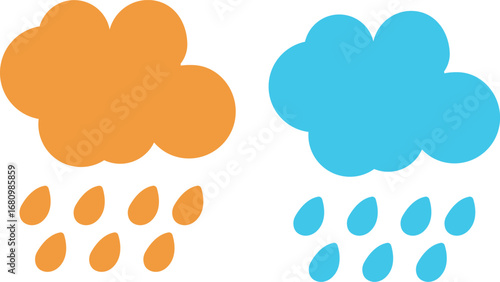 Clouds icon,Weather forecast solid icon set with clouds, storm, rain, snow, sun symbols in solid black style, vector cartoon illustration, transparent background, weather icons collection