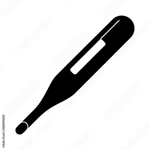 Icon of a medical thermometer for measuring human body temperature digitally