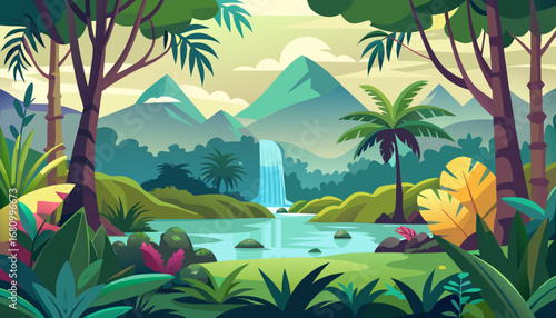 Vector art of a serene green gradient background with a subtle, blurred texture, ideal for creating a calming and natural atmosphere in your designs