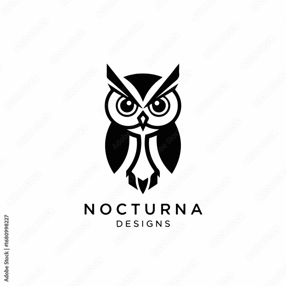 Fototapeta premium owl logo vector