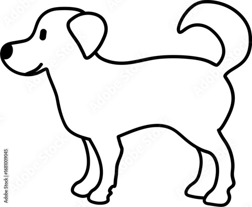 vector illustration of a dog