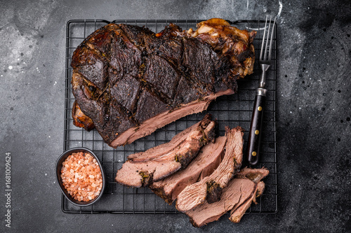 Картината върху платно Roasted Roe Deer leg