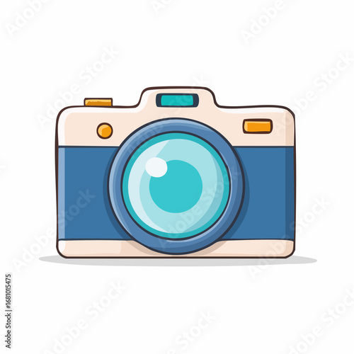Minimalistische Kamera, Flat-Design