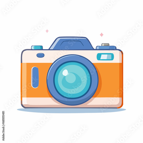 Minimalistische Kamera, Flat-Design