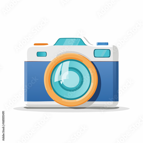 Minimalistische Kamera, Flat-Design