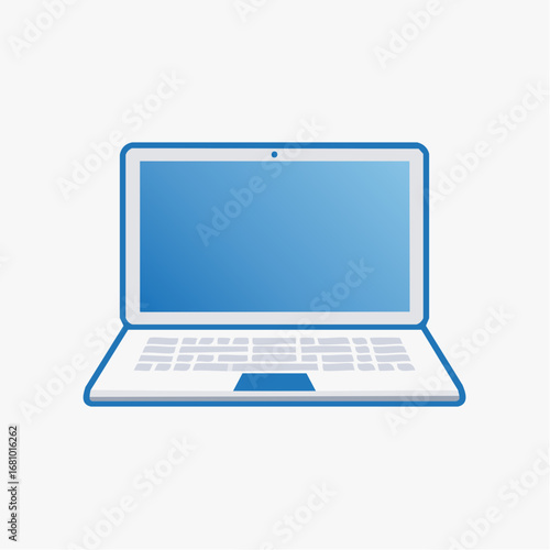 Laptop-Icon im Minimalstil
