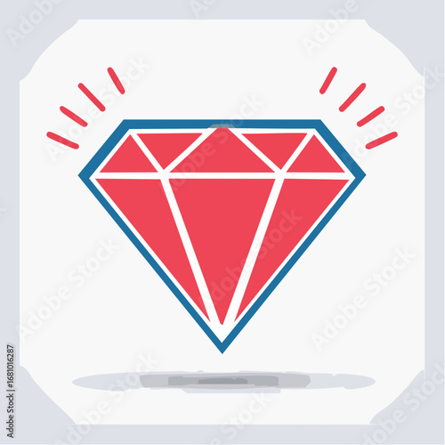 Diamant als Edelstein-Symbol