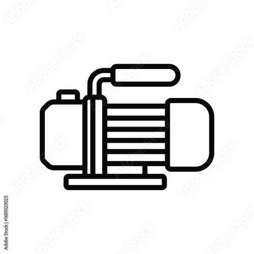 vacuum pump icon vector design template simple and clean