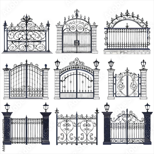 wrought iron gate
