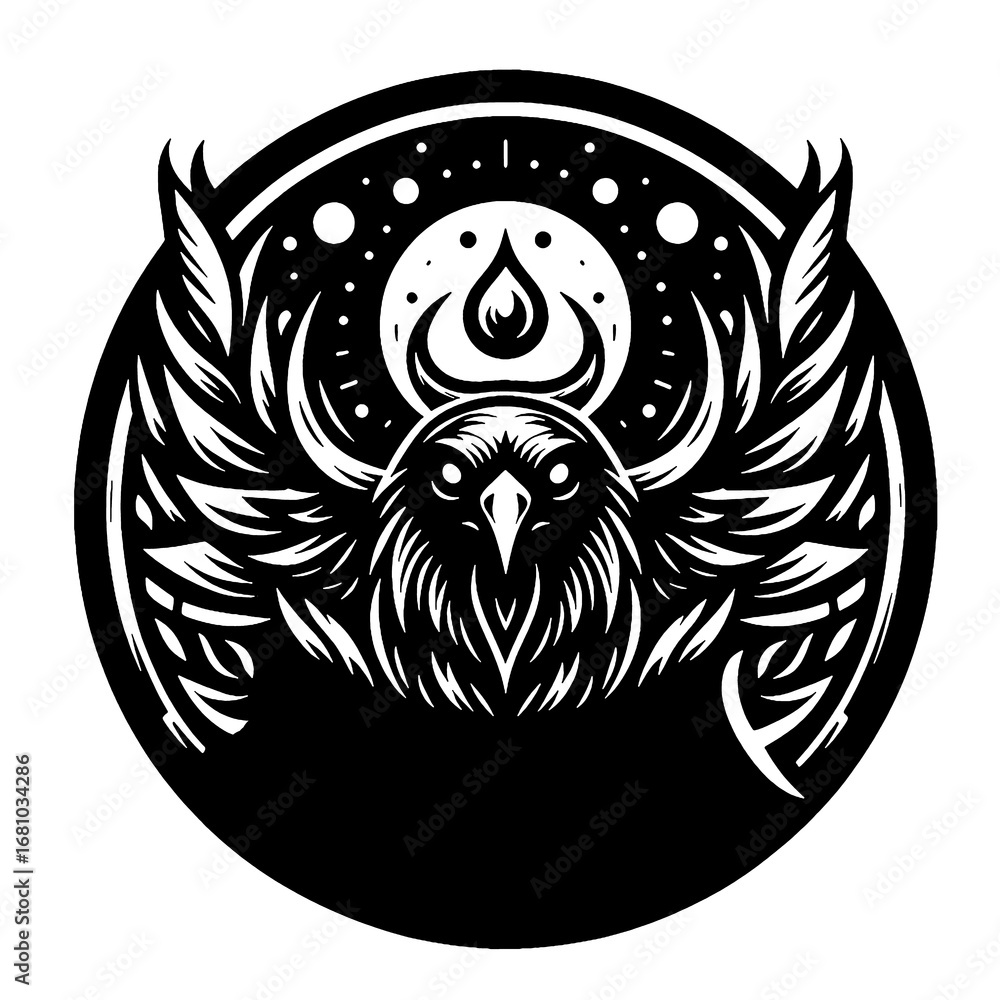 Fototapeta premium eagle head icon