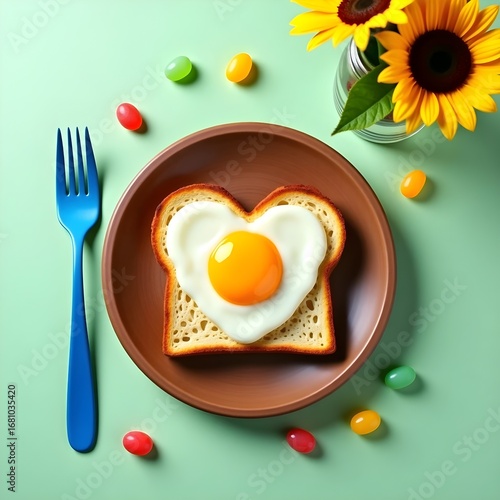 food, egg, breakfast, plat, fried, white, meal, eggs yolk, yellow, dessert, fok, healthy, cake, fruit, tble, dish, sweet, boiled, ooking, knife, bread, diet fried egg, isolated