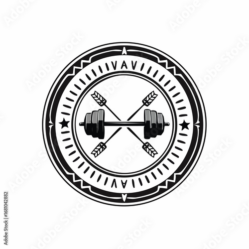 Gym Fitness Logo Design vector. Fitness and weightlifting logo vector illustration symbol design.