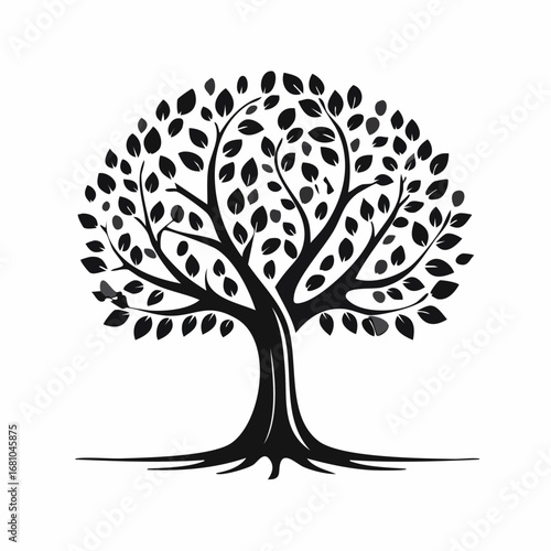 Family tree genealogy Silhouette Vector Images on white background.