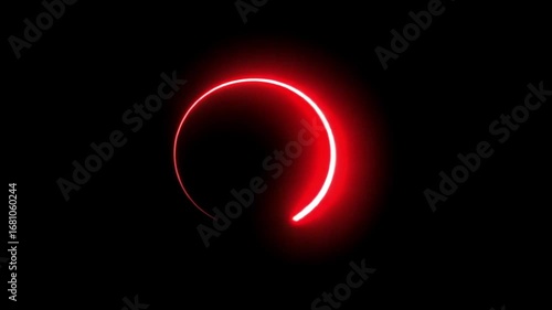Abstract Red Circle Loading Animation